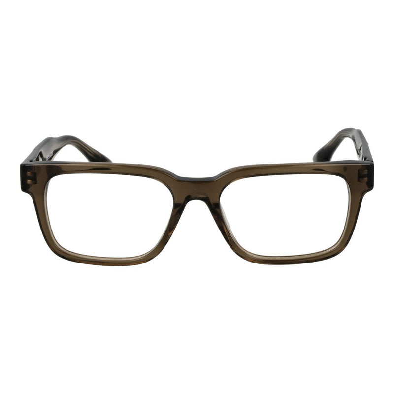 Trussardi Brown Unisex Glasses Frame - Stylish Rectangle Design