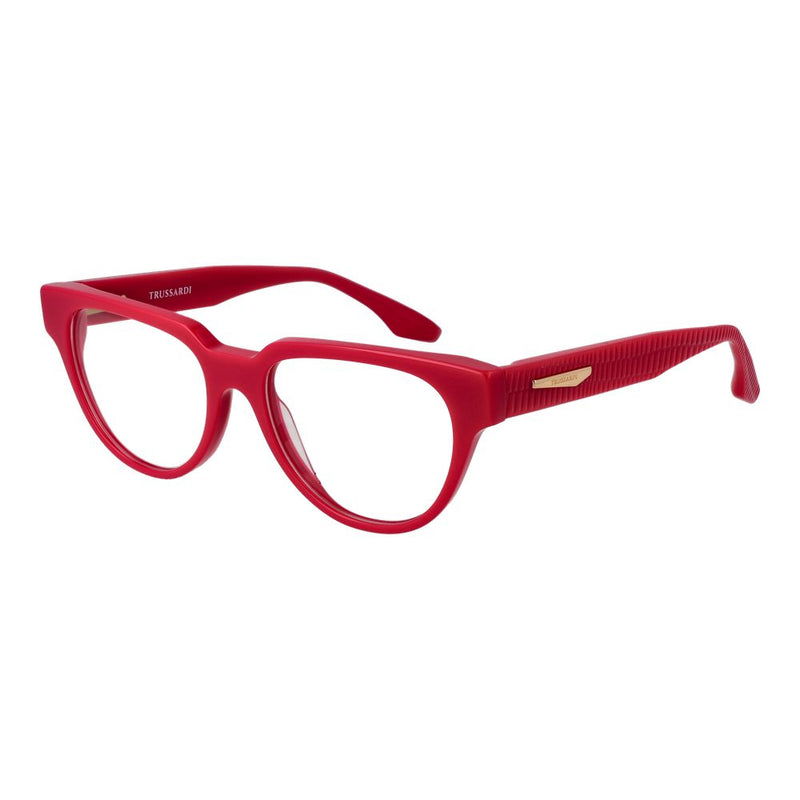 Trussardi Red Women Glasses Frame - Stylish Acetate Eyewear
