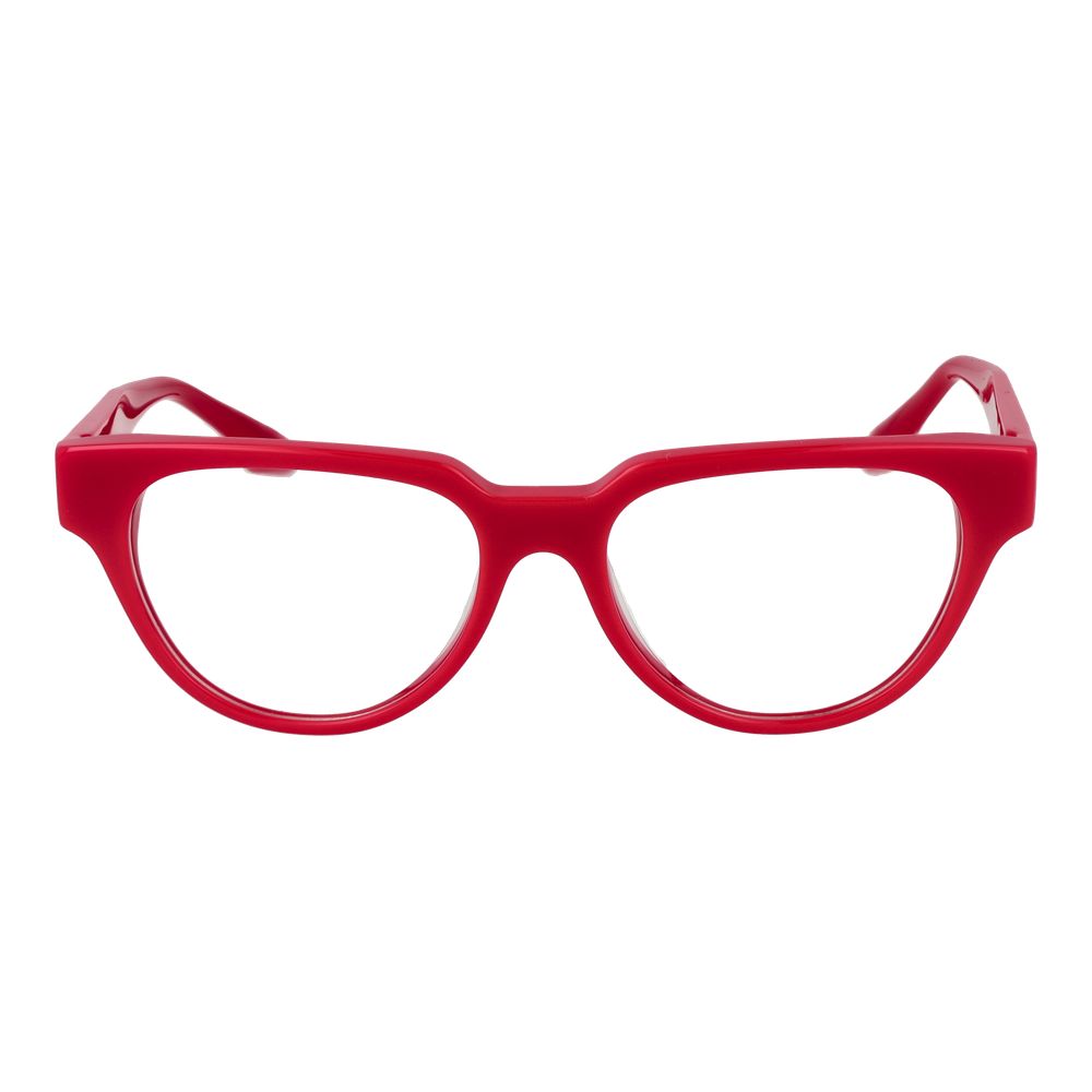 Trussardi Red Women Glasses Frame - Stylish Acetate Eyewear
