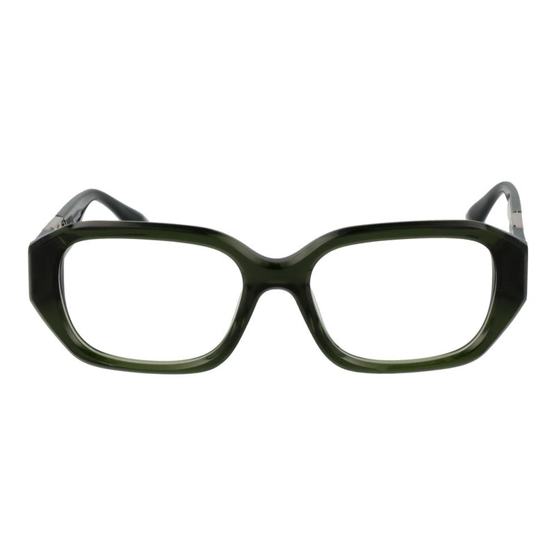 Trussardi Green Women Glasses Frame - Elegant Acetate Design