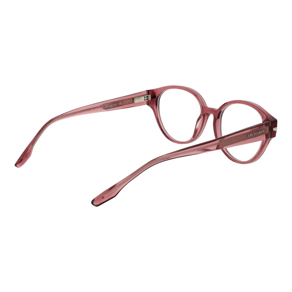 Trussardi Pink Women Glasses Frame - Chic Acetate Design