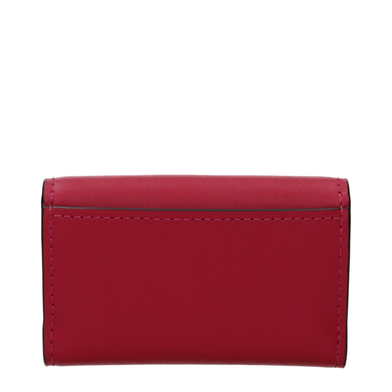 Michael Kors Red Leather Wallet - Chic Coin Purse for Women