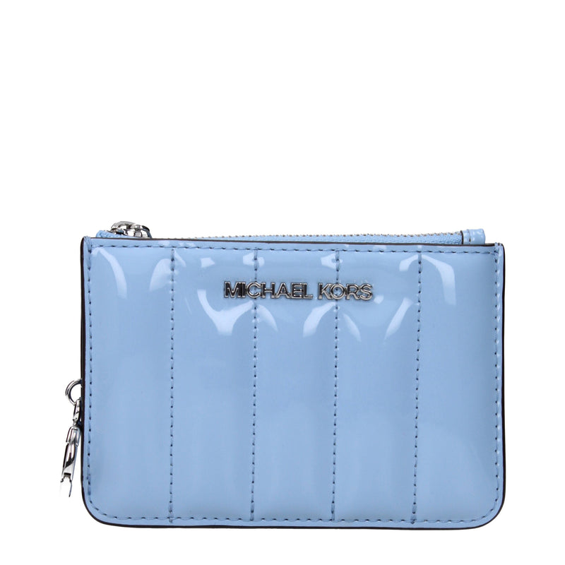 Michael Kors Light Blue Leather Wallet - Chic & Functional Accessory