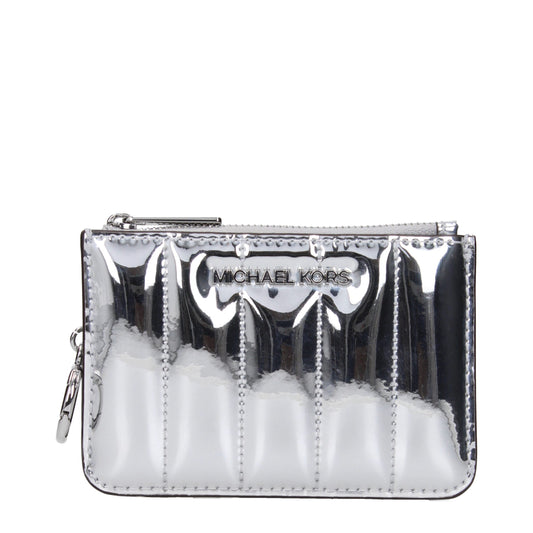 Michael Kors Gray Leather Wallets