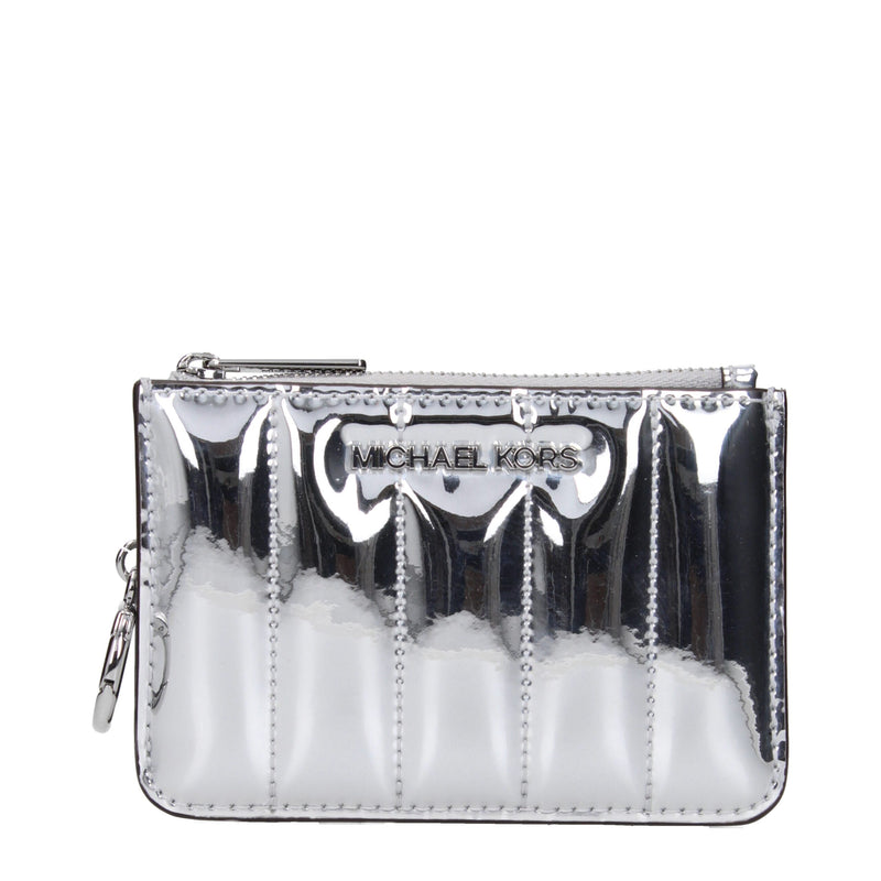 Michael Kors Gray Leather Wallet - Elegant & Practical Accessory