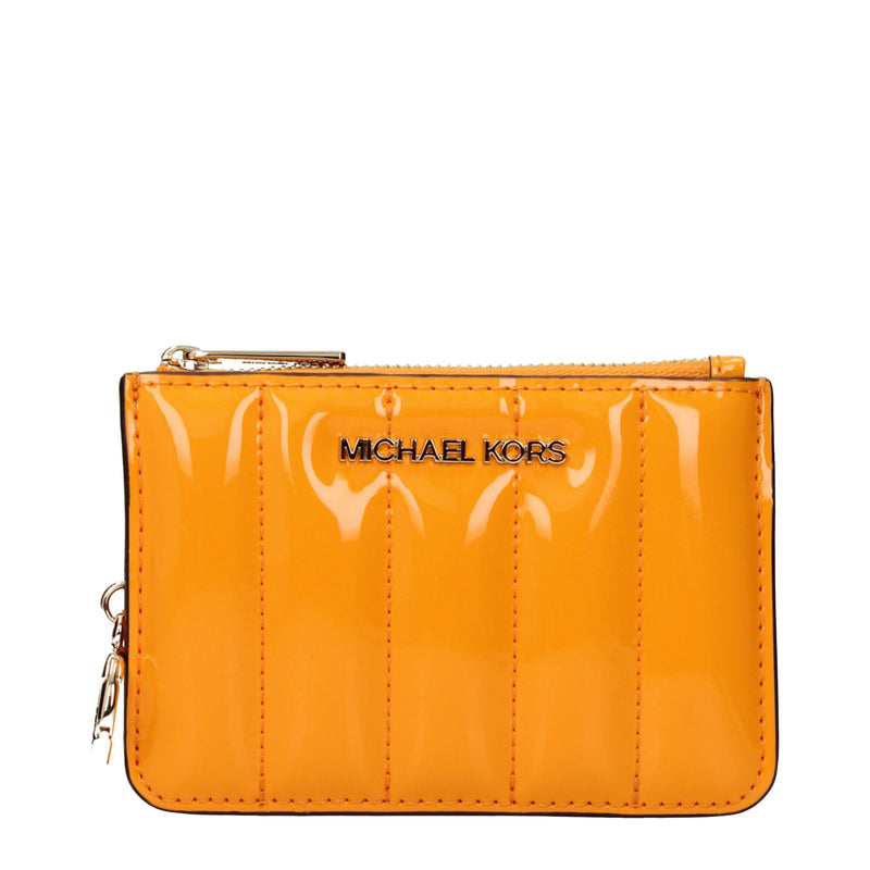 Michael Kors Orange Leather Wallet - Chic Coin Purse for Everyday Use