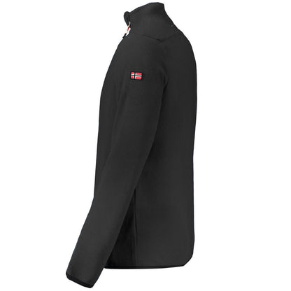Sweat-shirt noir en polyester, Norvège 1963