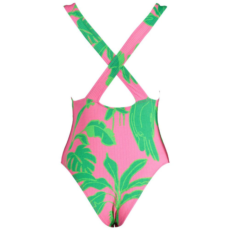 Desigual Pink Elastane Bodysuit - Élégance et Confort