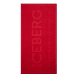 Iceberg Red Cotton Swimwear Towel - Luxurious Beach Essential