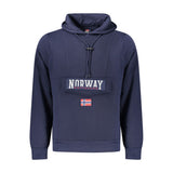 Sweatshirt à Capuche en Coton Bleu Norway 1963