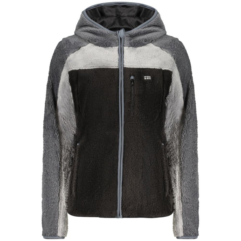 Sweatshirt Noir en Polyester Norway 1963 avec Poches