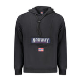 Sweatshirt à capuche en coton noir Norway 1963