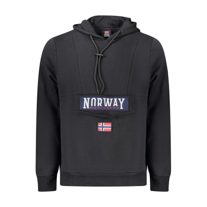 Sweat-shirt en coton noir Norvège 1963