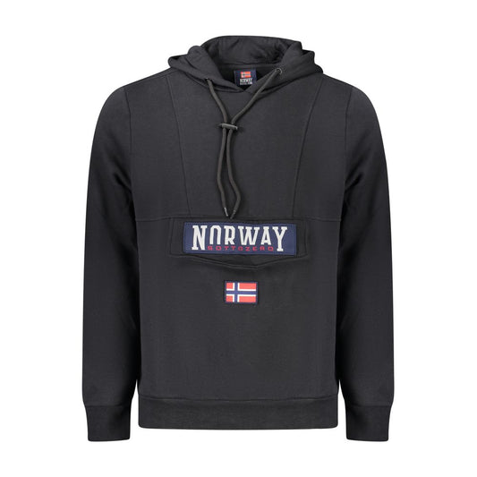 Sweat-shirt en coton noir Norvège 1963