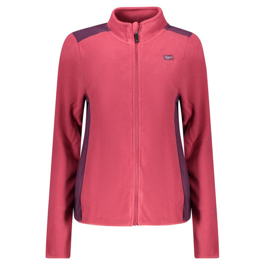 Norway 1963 Sweatshirt Rose en Polyester avec Zip et Logo