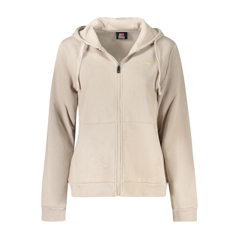 Sweat-shirt en coton beige Norvège 1963