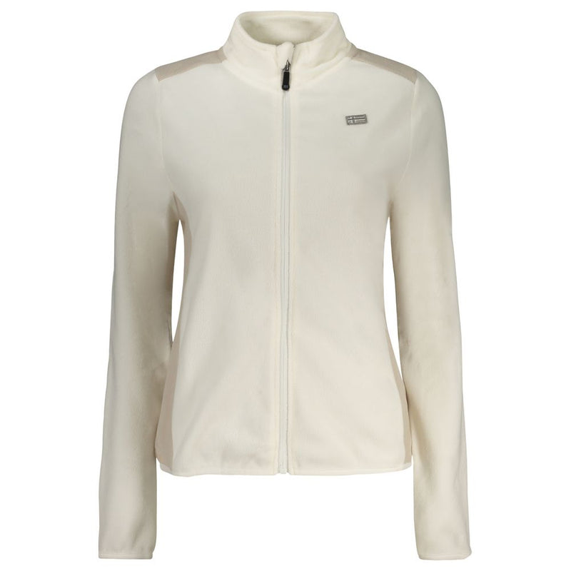 Sweatshirt en Polyester Blanc Norway 1963 avec Zip et Logo