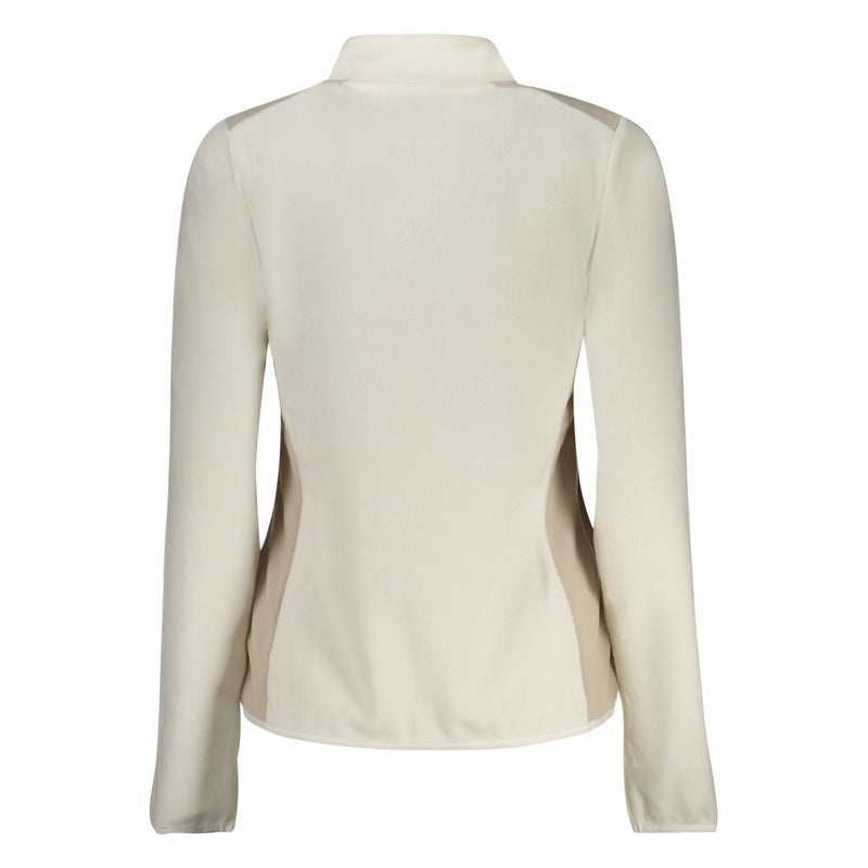Sweatshirt en Polyester Blanc Norway 1963 avec Zip et Logo
