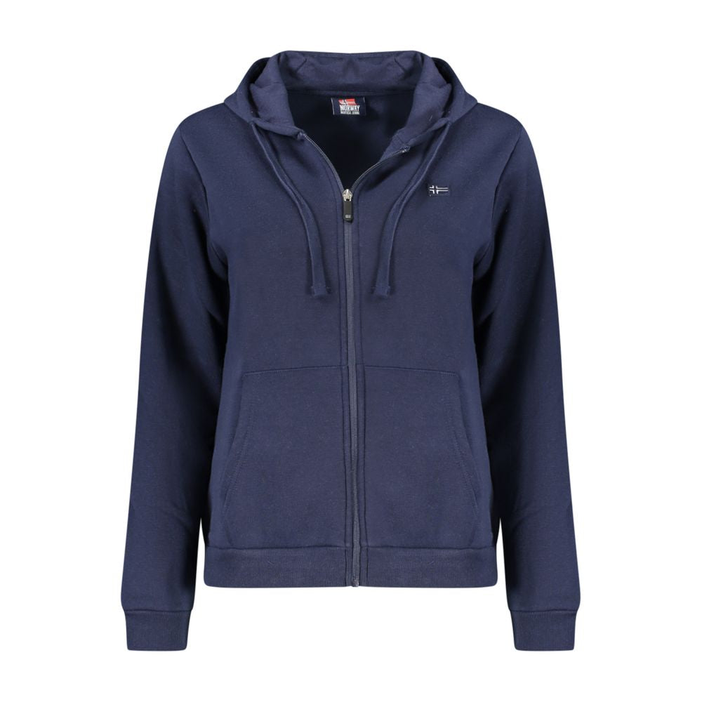 Sweat-shirt en coton bleu Norvège 1963