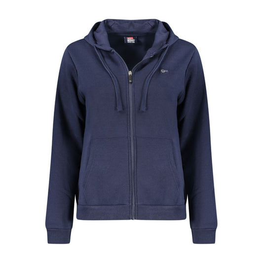 Sweat-shirt en coton bleu Norvège 1963