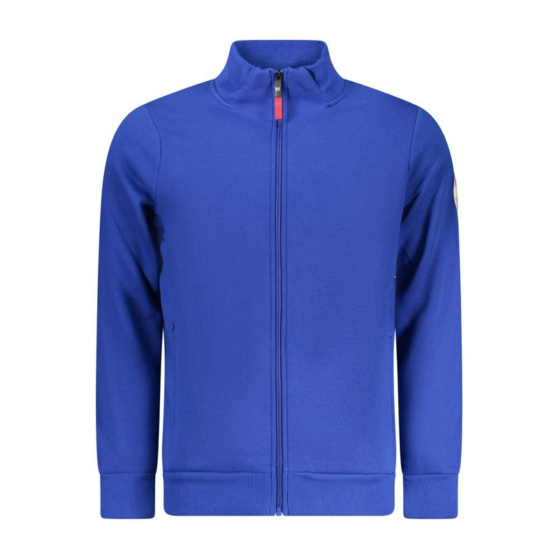 Norway 1963 Blue Cotton Sweatshirt with Zip Pockets