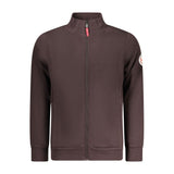 Norway 1963 Brown Cotton Sweatshirt with Zip Pockets