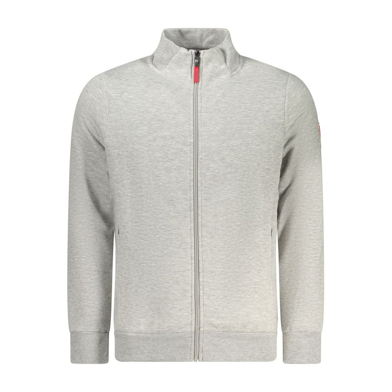 Norway 1963 Gray Cotton Sweatshirt with Zip Pockets