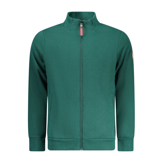 Norway 1963 Green Cotton Sweatshirt with Zip Pockets