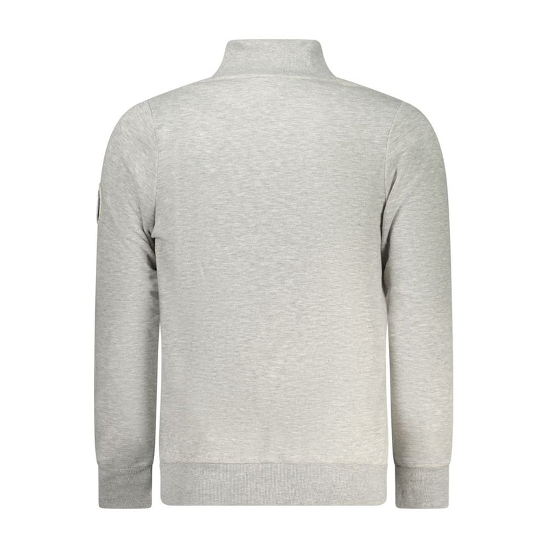 Norway 1963 Gray Cotton Sweatshirt with Zip Pockets
