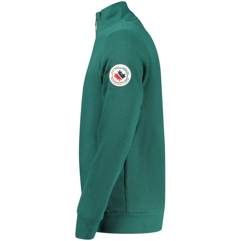 Norway 1963 Green Cotton Sweatshirt with Zip Pockets