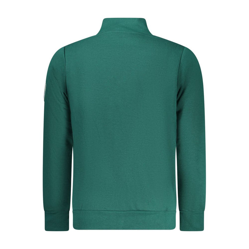 Norway 1963 Green Cotton Sweatshirt with Zip Pockets