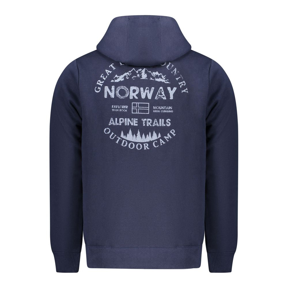 Sweat-shirt en coton bleu Norvège 1963