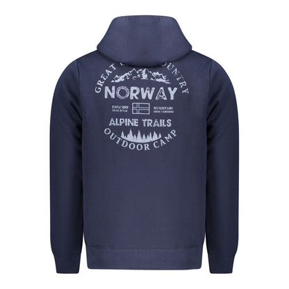 Sweat-shirt en coton bleu Norvège 1963