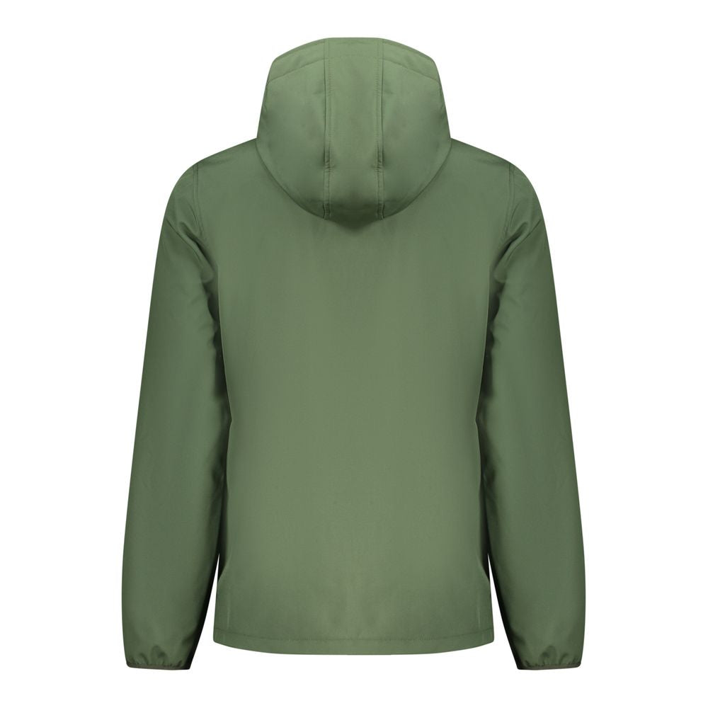 Norway 1963 Veste Soft Shell Verte en Polyester avec Capuche