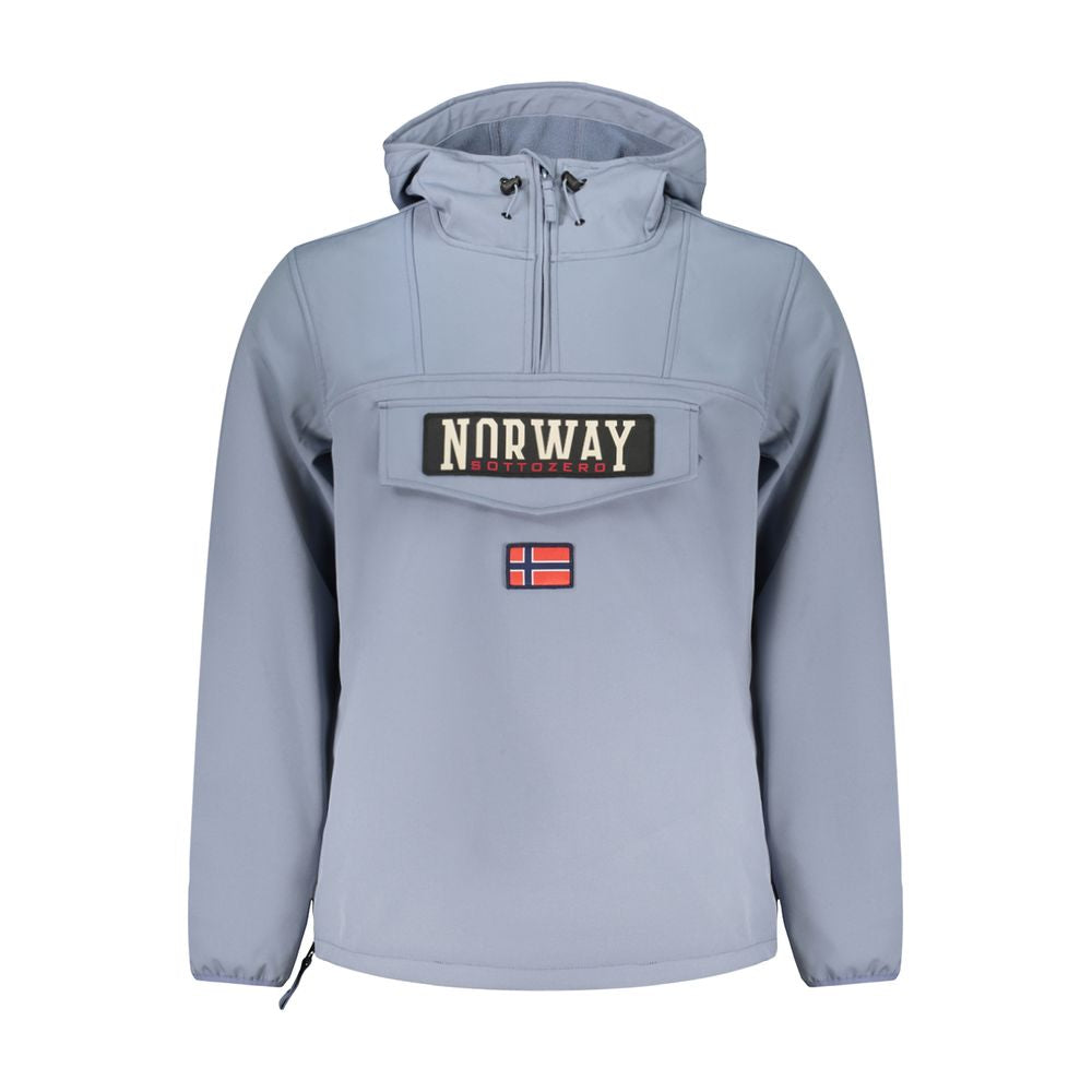Norway 1963 Veste Soft Shell Bleue avec Capuche