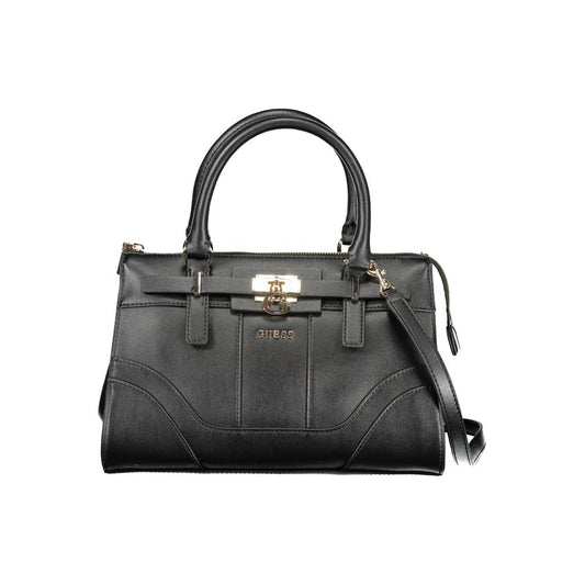 Guess Jeans Greyson II Black Handbag with Adjustable Strap
