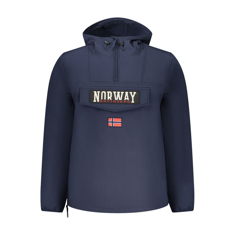 Norway 1963 Blue Soft Shell Jacket with Hood