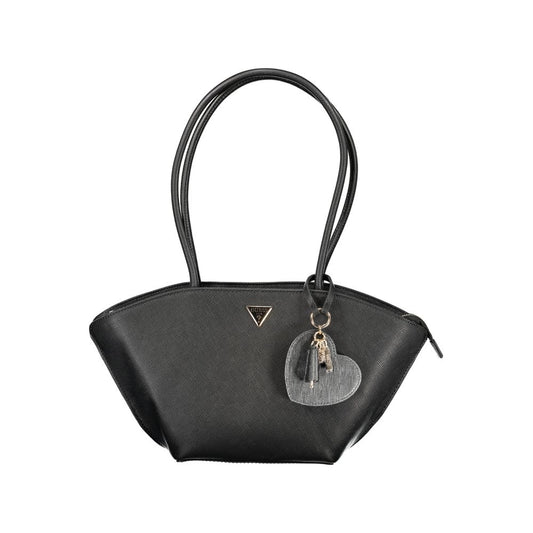 Guess Jeans Black Polyethylene Handbag - Bolena Model