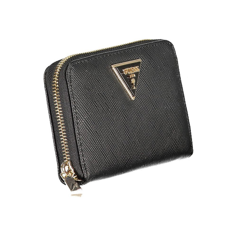 Guess Jeans Laurel II Black Polyethylene Wallet - Chic & Practical