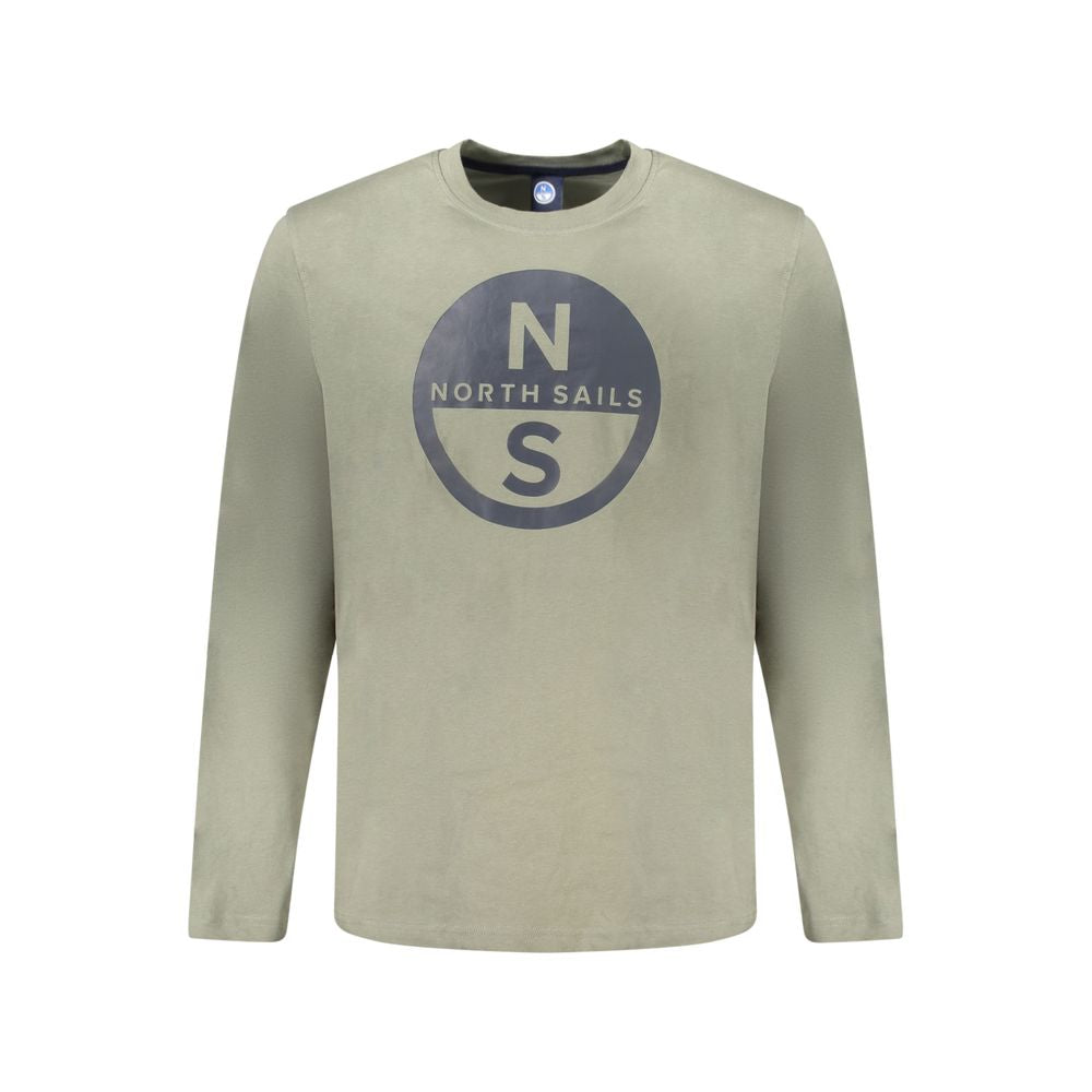 T-Shirt en Coton Vert North Sails - Manches Longues