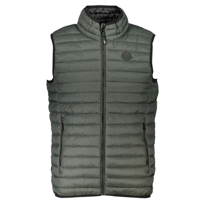 Veste sans manches en polyamide verte de Gianmarco Venturi