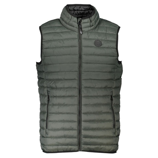 Veste sans manches en polyamide verte de Gianmarco Venturi