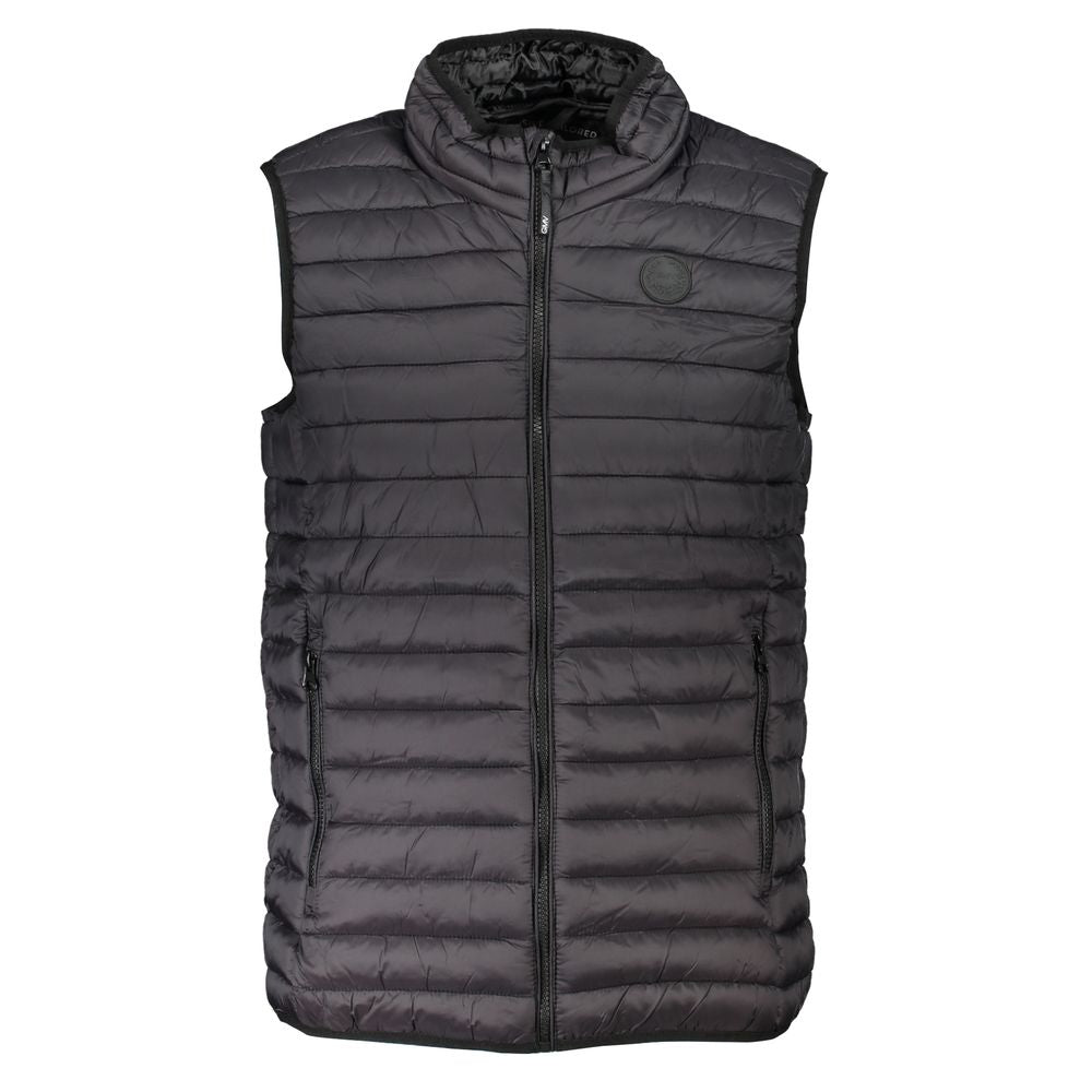 Gianmarco Venturi Veste Sans Manches Noire en Polyamide