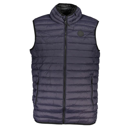Veste sans manches en polyamide bleu de Gianmarco Venturi