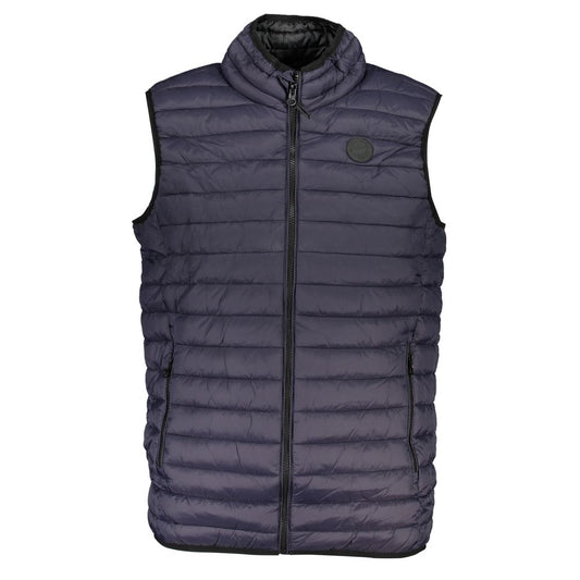 Veste sans manches en polyamide bleu de Gianmarco Venturi