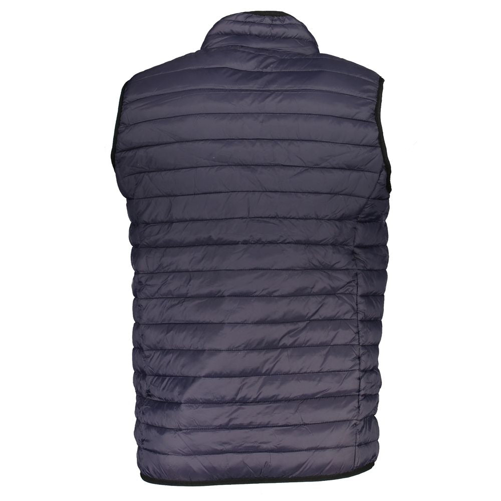 Veste sans manches en polyamide bleu de Gianmarco Venturi