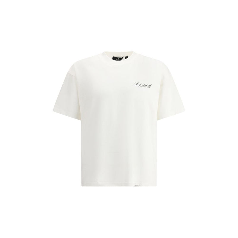 Represent Cotton T-Shirt - Minimalist Style with Iconic Monogram