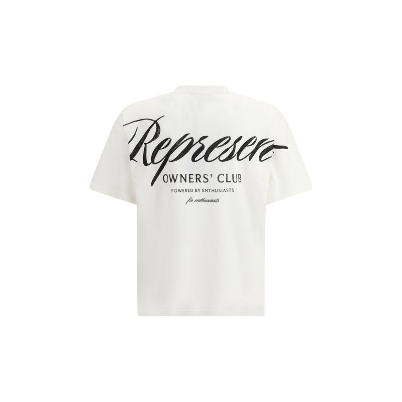 Represent Cotton T-Shirt - Minimalist Style with Iconic Monogram