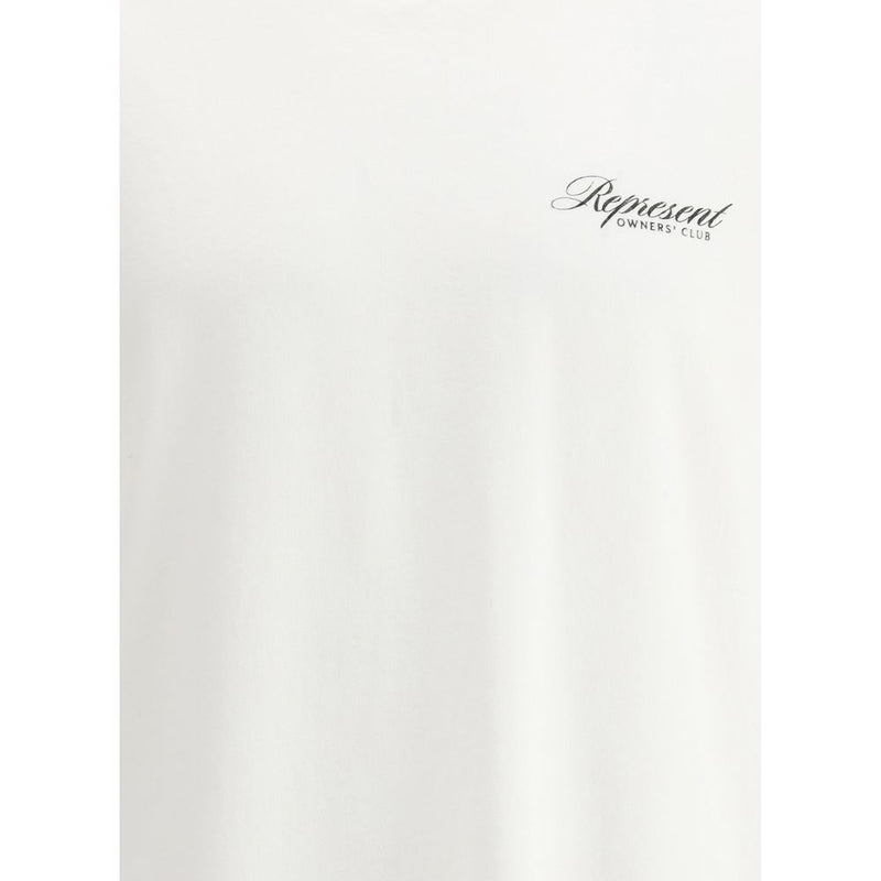 Represent Cotton T-Shirt - Minimalist Style with Iconic Monogram