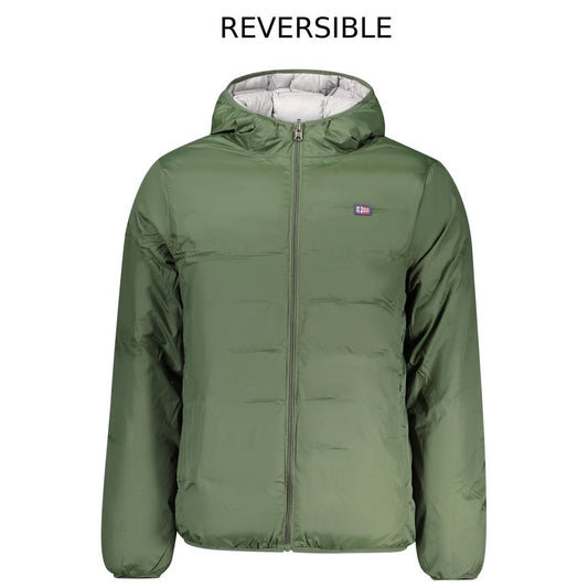 Veste réversible en polyester verte pour homme Norway 1963